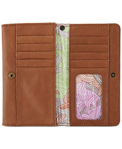 saks leather wallet